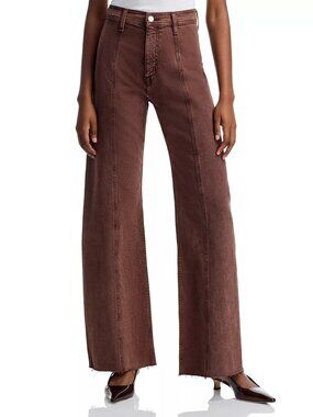 Pistola Penny Seamed High Rise Wide Leg Jeans in Dark Roast NWT, Size 27